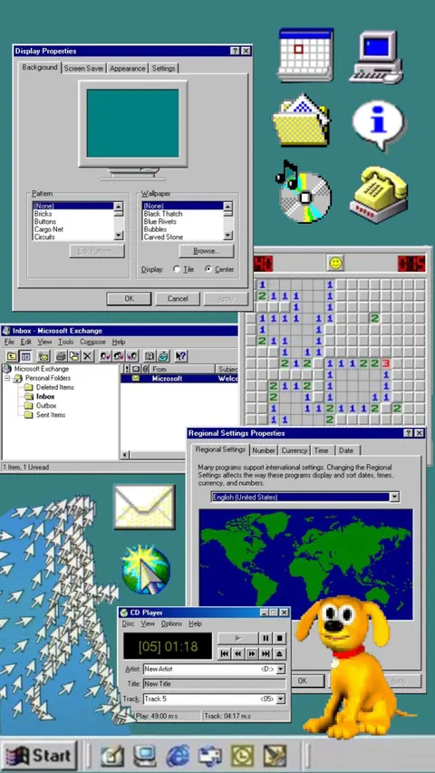 old web aesthetic