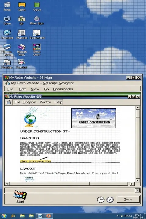 old web aesthetic